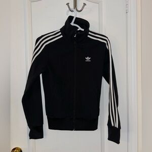 Adidas Black Jacket with White Accents